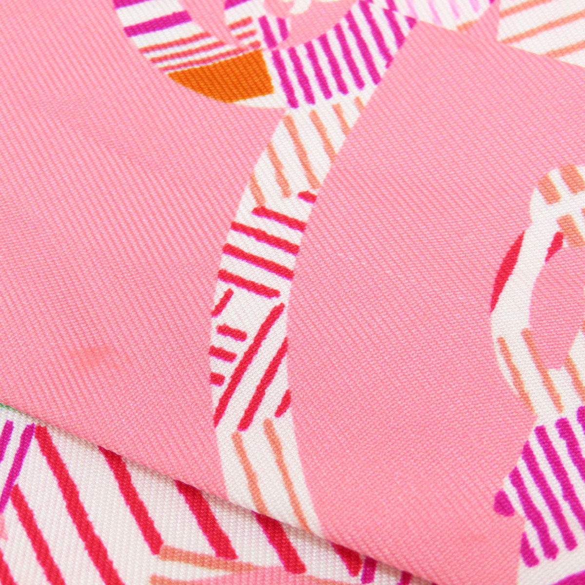 HERMES scarf silk pink Twilly Women Used