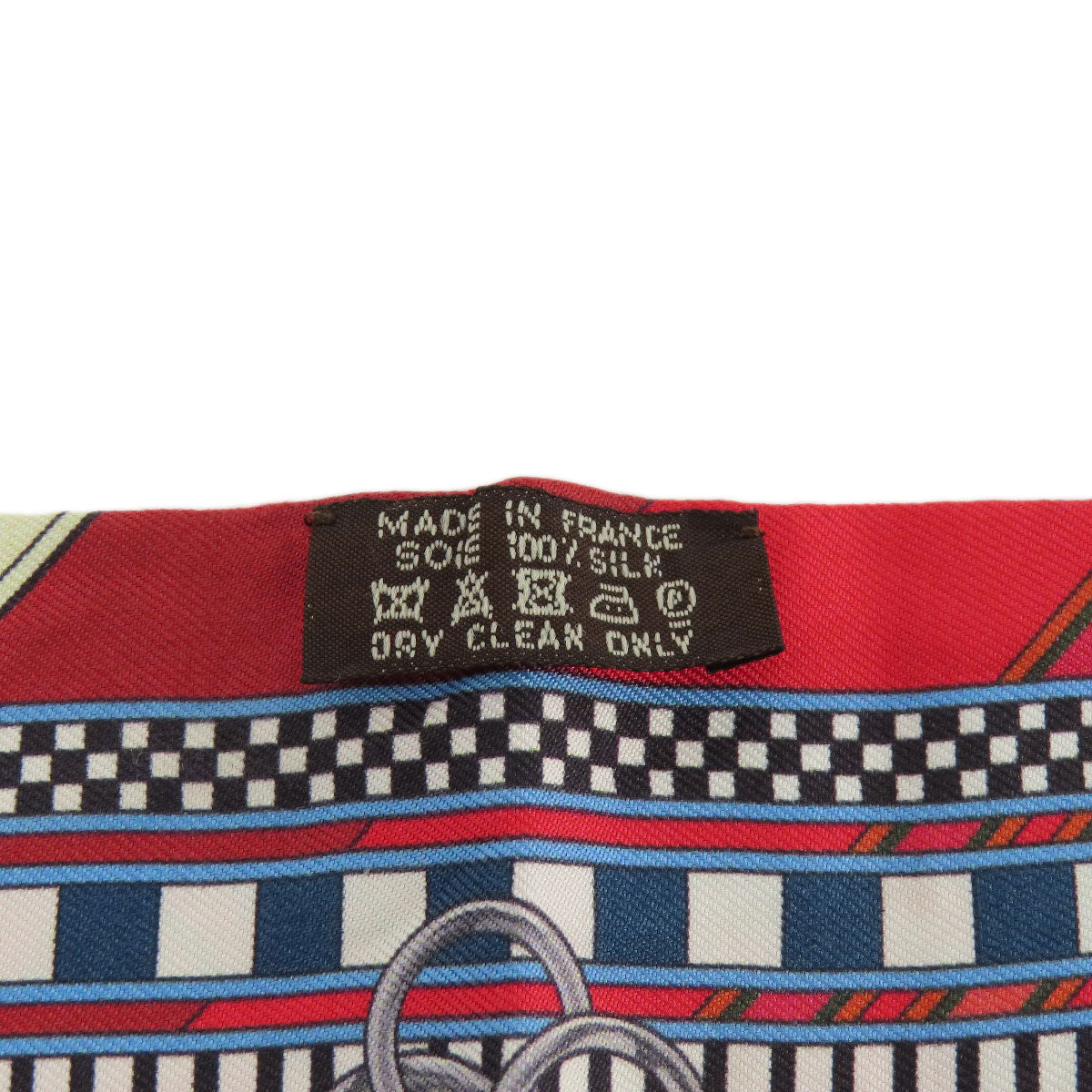 HERMES scarf silk Red Twilly Women Used
