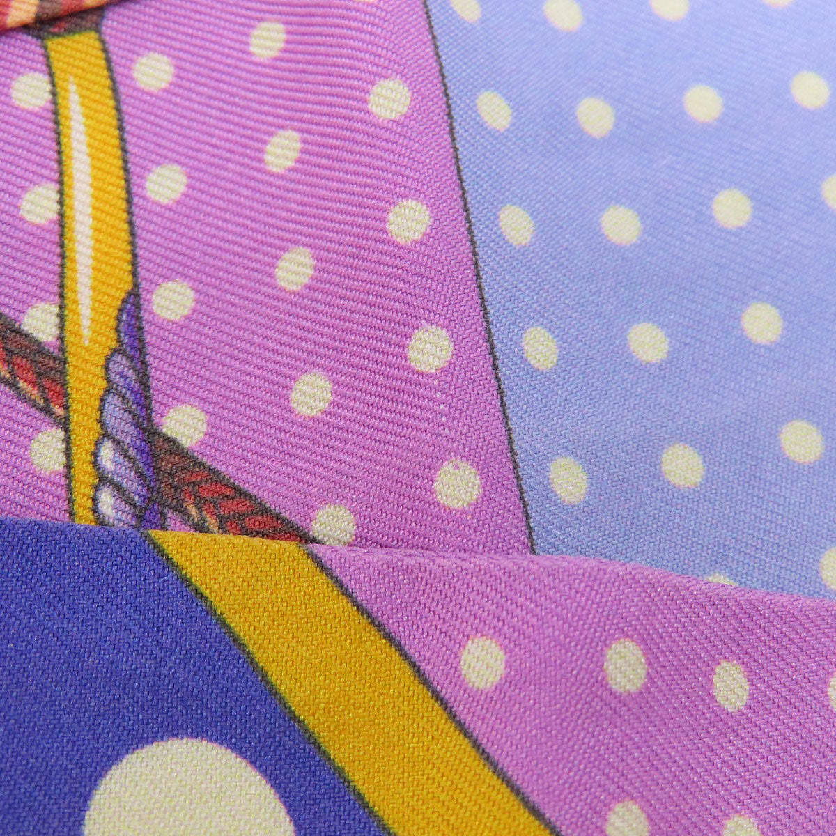 HERMES scarf silk purple Twilly Women Used