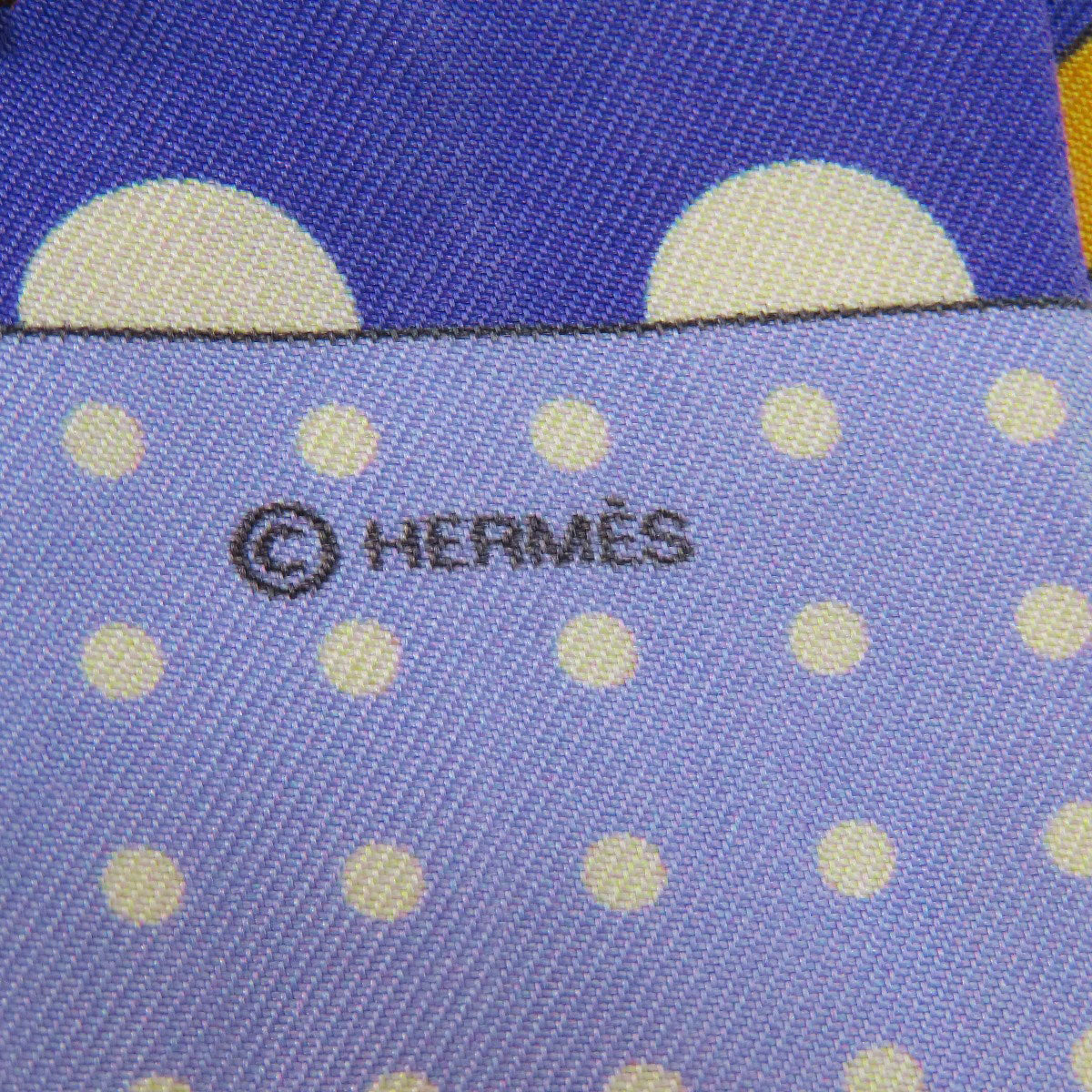 HERMES scarf silk purple Twilly Women Used