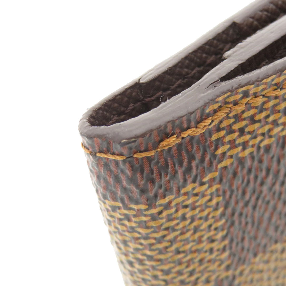 LOUIS VUITTON Coin case N62925 Damier canvas Brown Ludlow Damier Ebene Women Used
