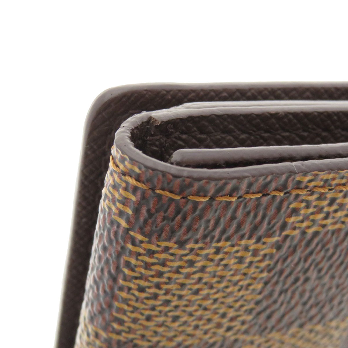 LOUIS VUITTON Coin case N62925 Damier canvas Brown Ludlow Damier Ebene Women Used
