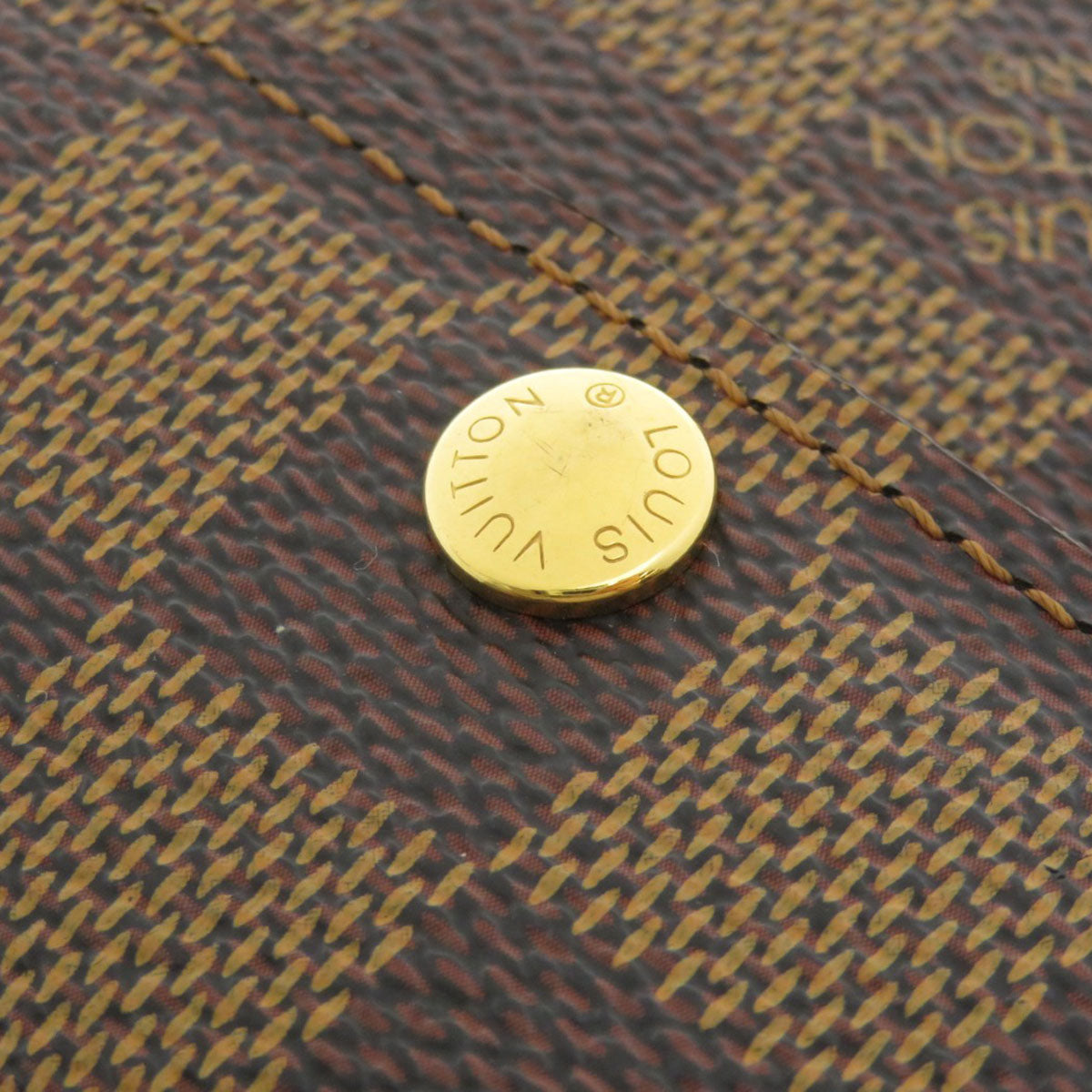 LOUIS VUITTON Coin case N62925 Damier canvas Brown Ludlow Damier Ebene Women Used