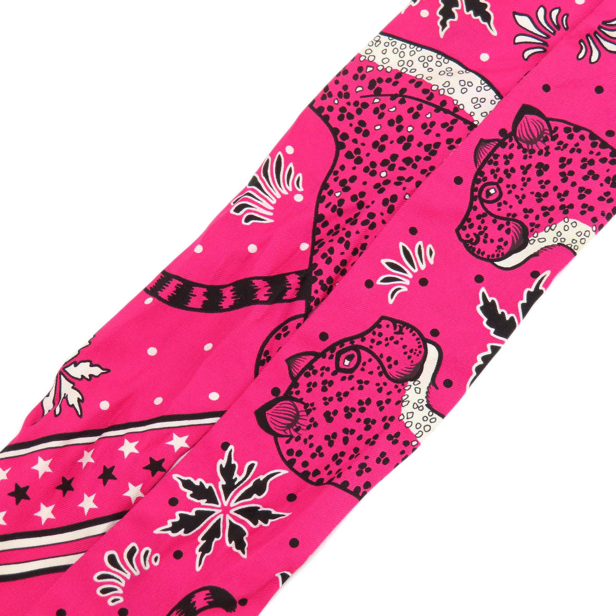 HERMES scarf silk pink Twilly Women Used