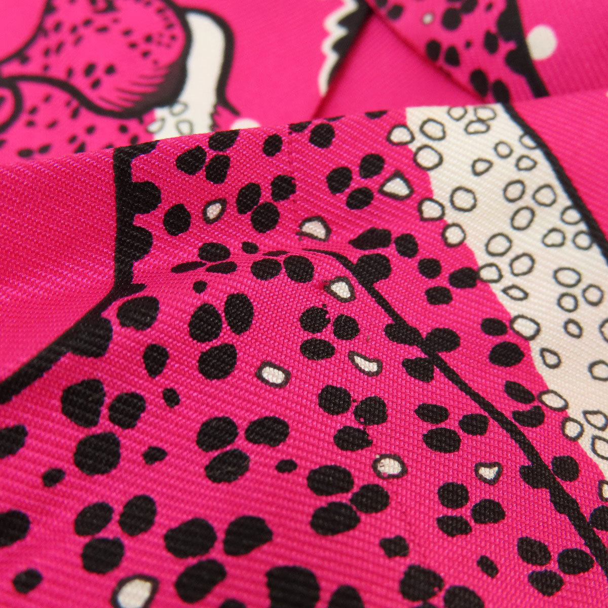 HERMES scarf silk pink Twilly Women Used