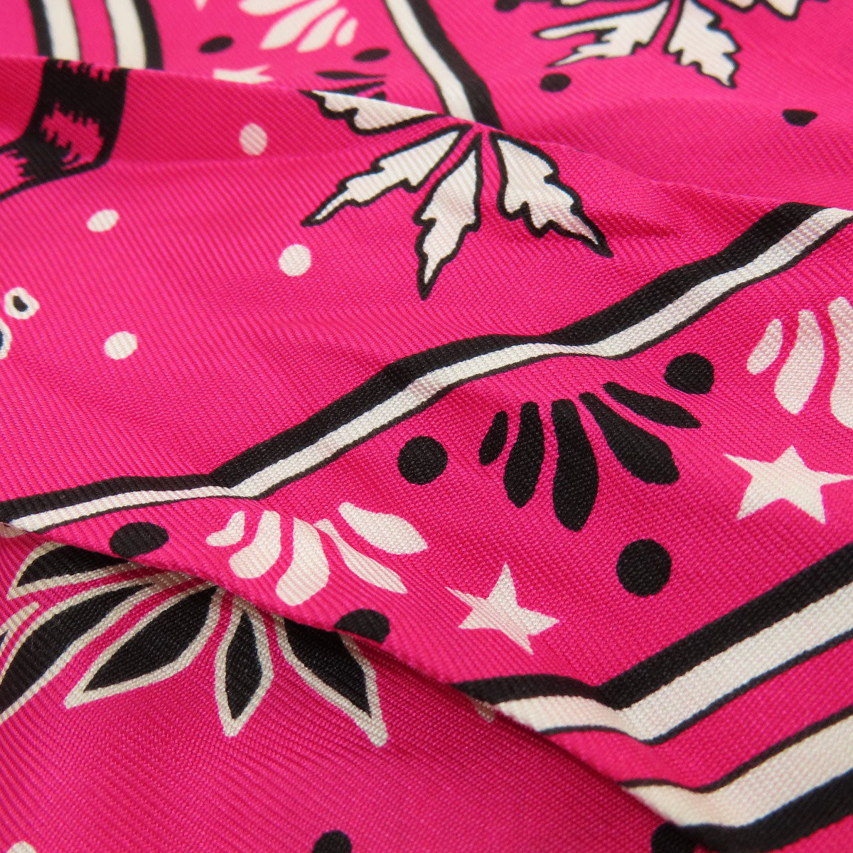 HERMES scarf silk pink Twilly Women Used