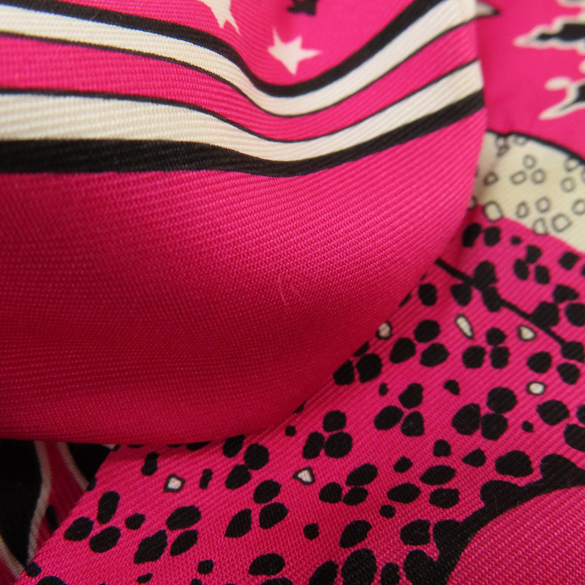 HERMES scarf silk pink Twilly Women Used