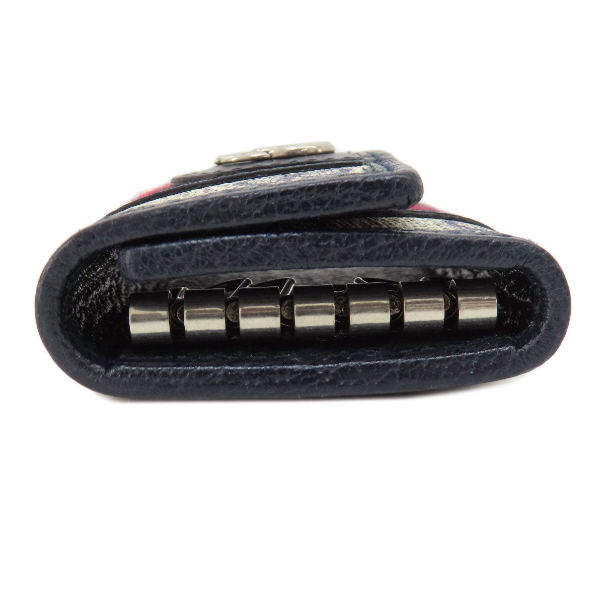GUCCI Key case Key holder  603732 PVC Navy Ophidia GG