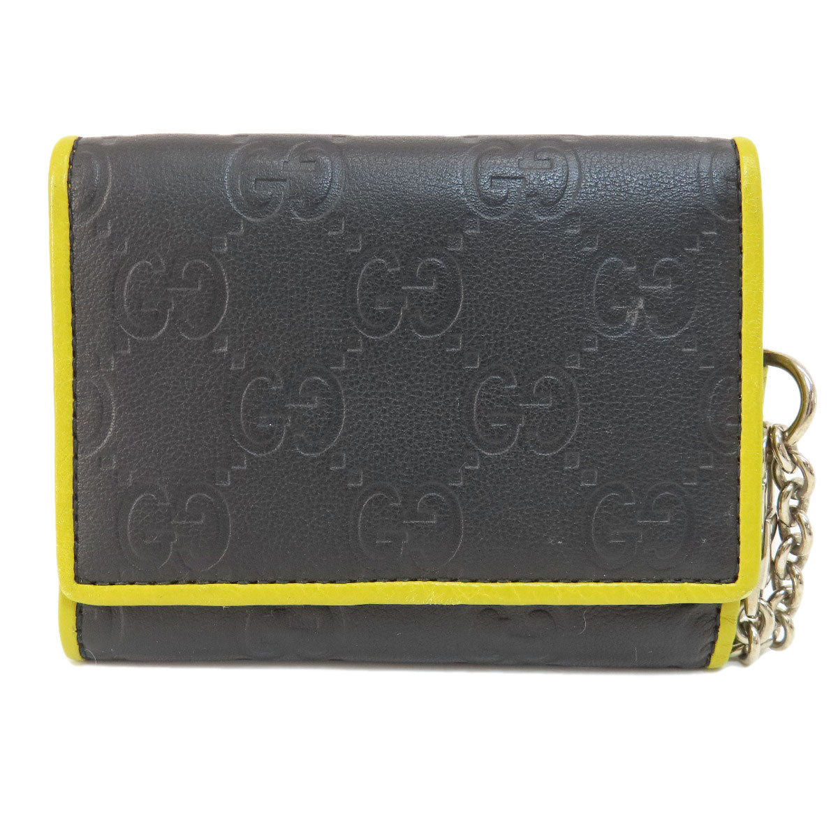 GUCCI Bifold Wallet 256442 leather black GG Shima
