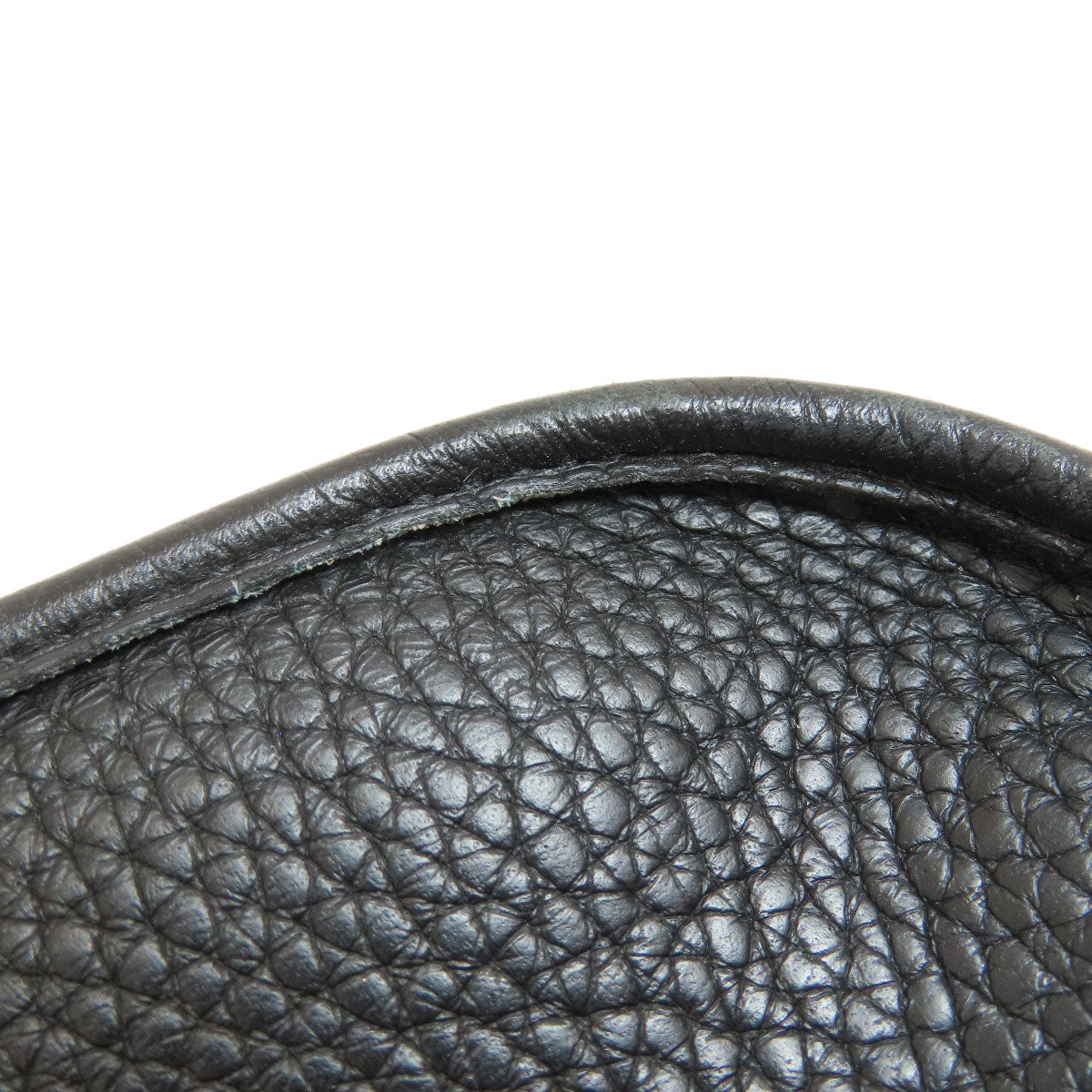 HERMES Shoulder Bag Taurillon Clemence black Evelyn TPM Black Gold Metal Women Used