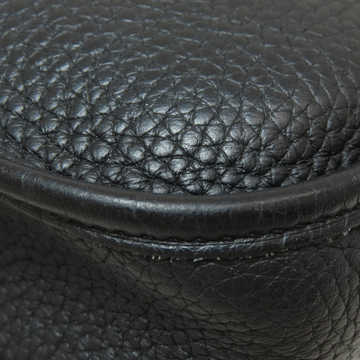 HERMES Shoulder Bag Taurillon Clemence black Evelyn TPM Black Gold Metal Women Used