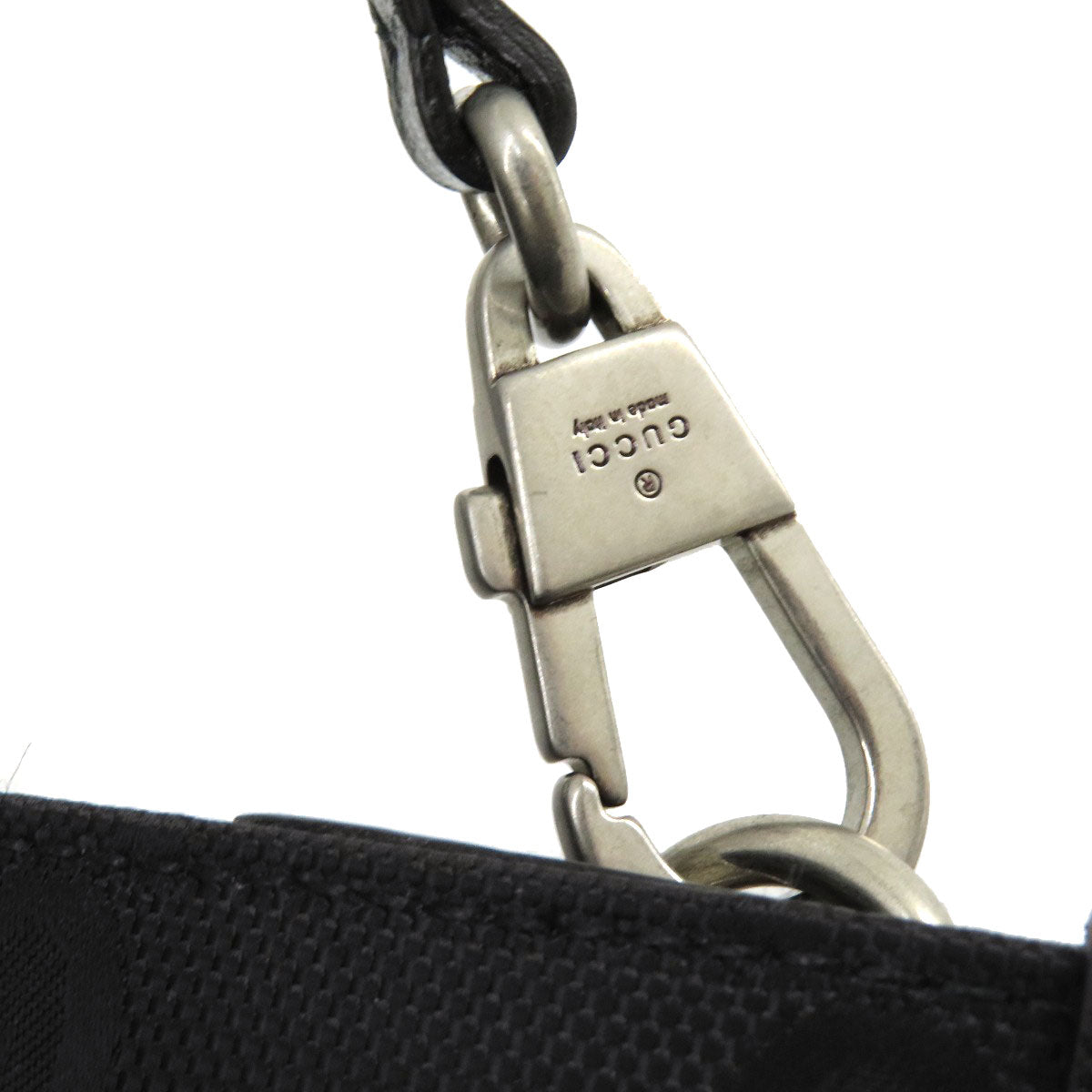 GUCCI Tote Bag 630355 canvas black Off the grid GG pattern Women Used