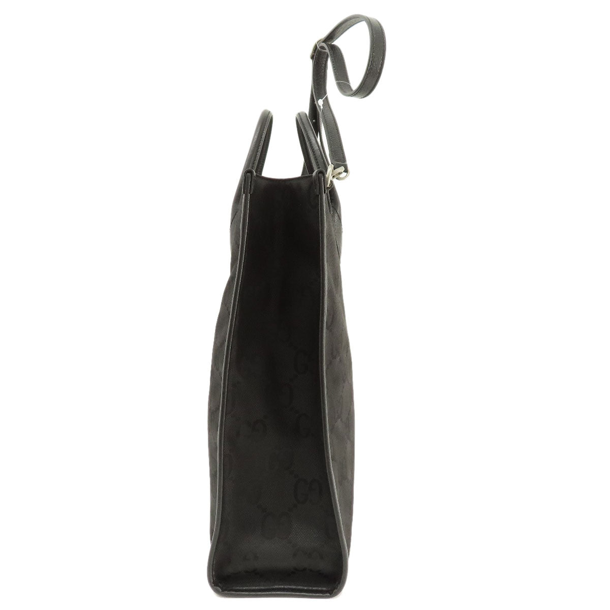 GUCCI Tote Bag 630355 canvas black Off the grid GG pattern Women Used