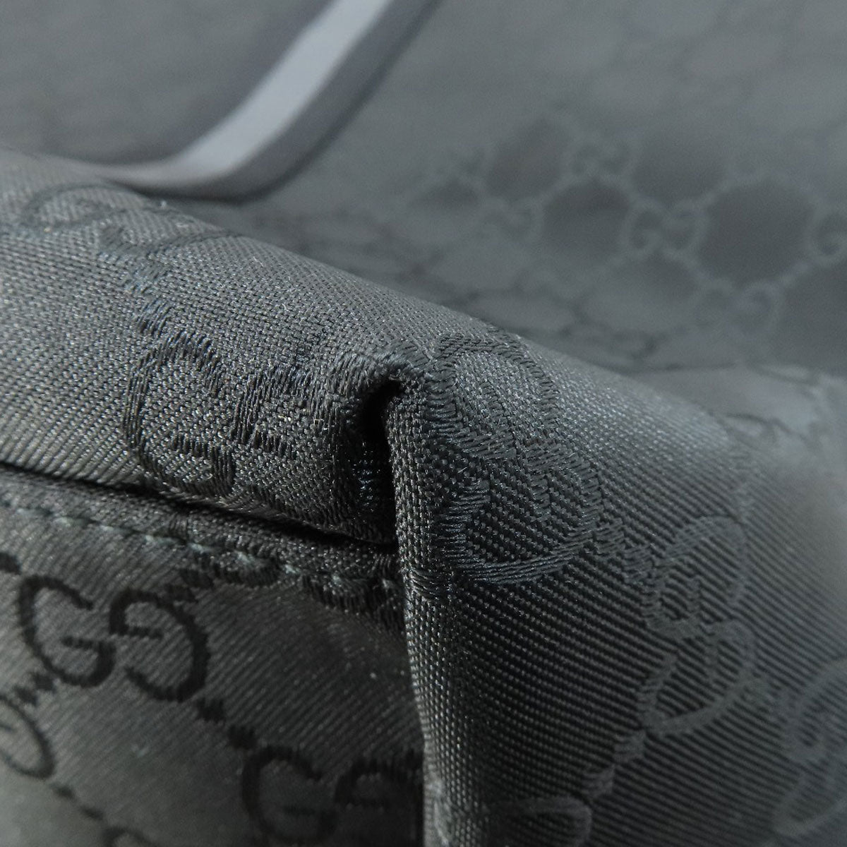 GUCCI Tote Bag 449179 Nylon black GG unisex(Unisex) Used