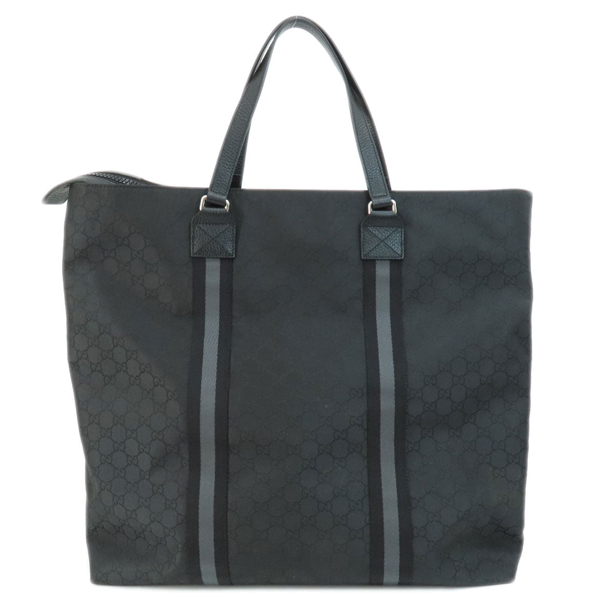 GUCCI Tote Bag 449179 Nylon black GG unisex(Unisex) Used