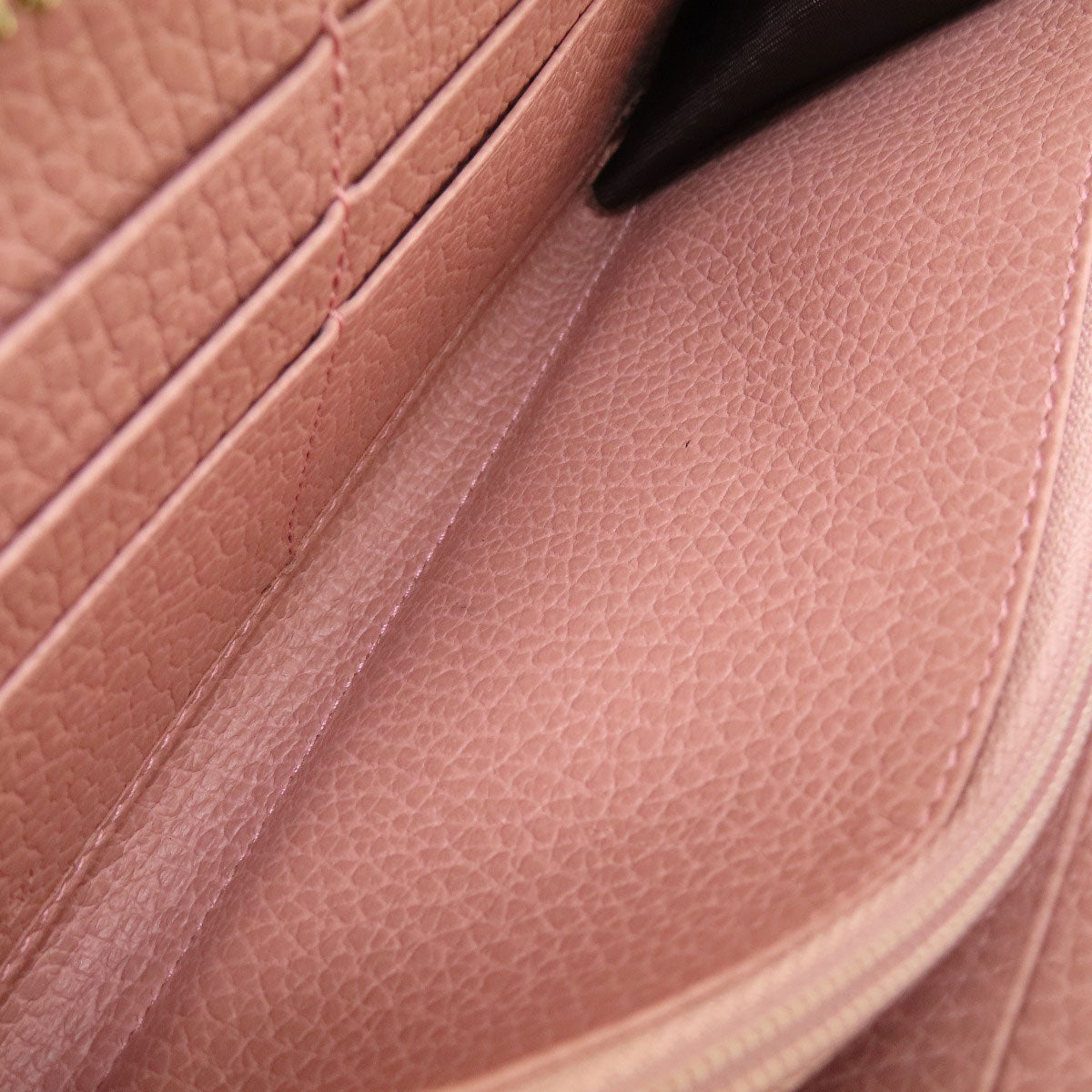 GUCCI Long Wallet Purse 449347 leather pink Interlocking G
