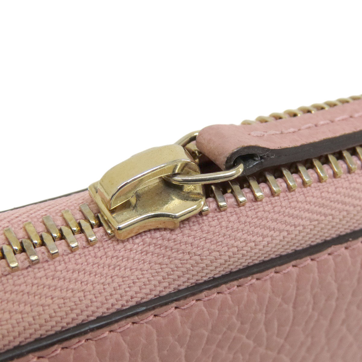 GUCCI Long Wallet Purse 449347 leather pink Interlocking G