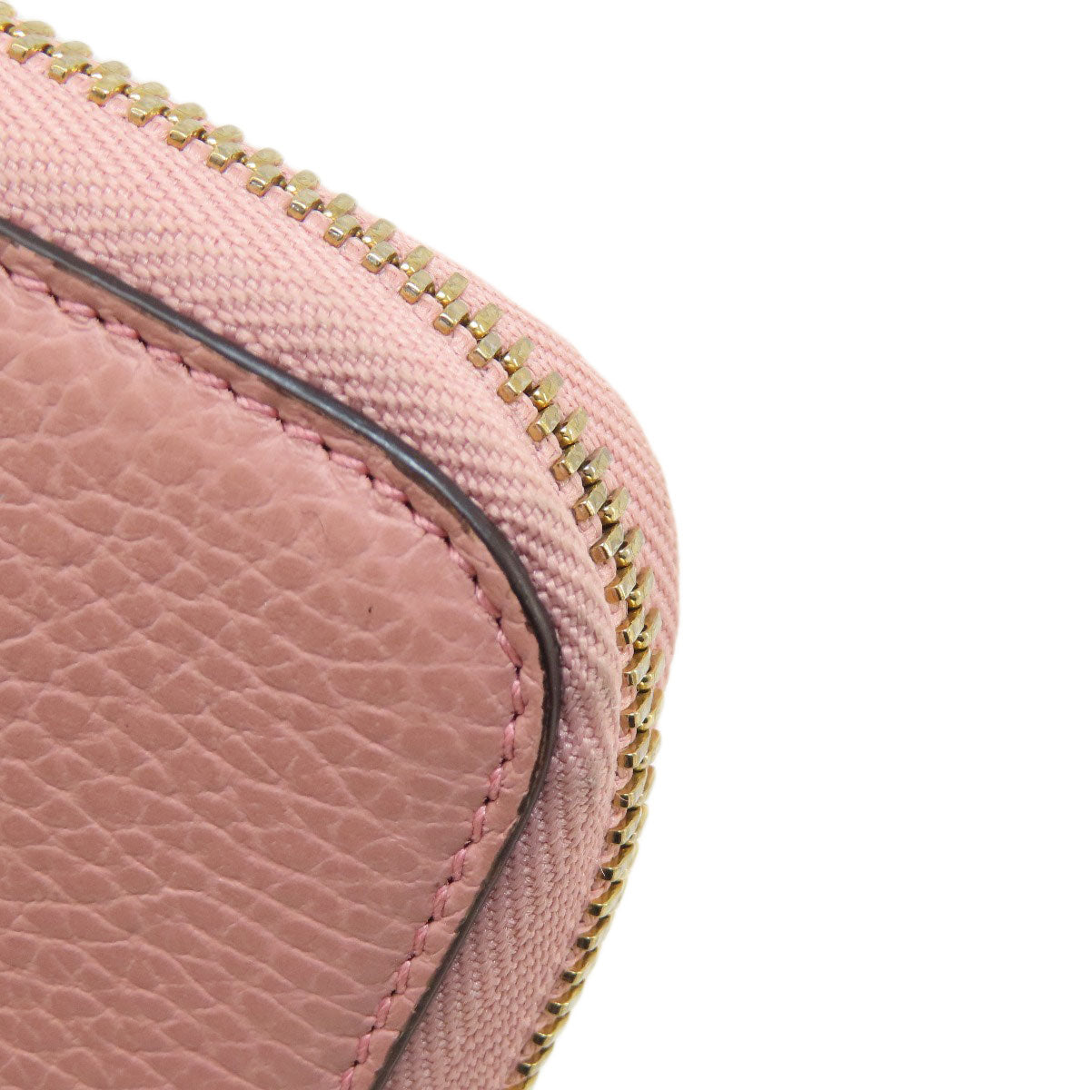 GUCCI Long Wallet Purse 449347 leather pink Interlocking G