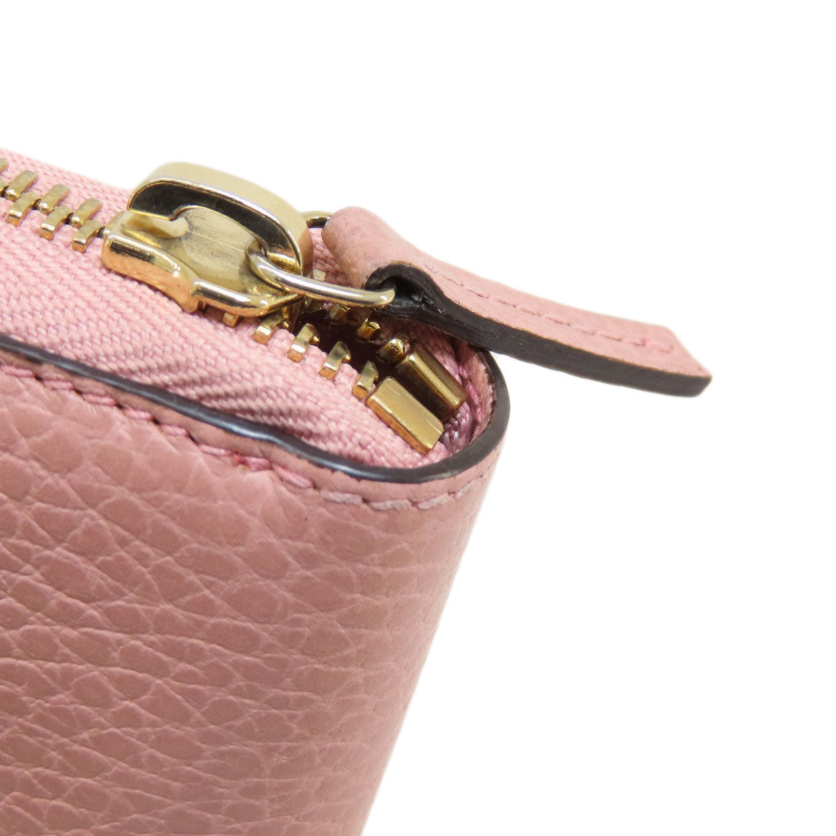 GUCCI Long Wallet Purse 449347 leather pink Interlocking G