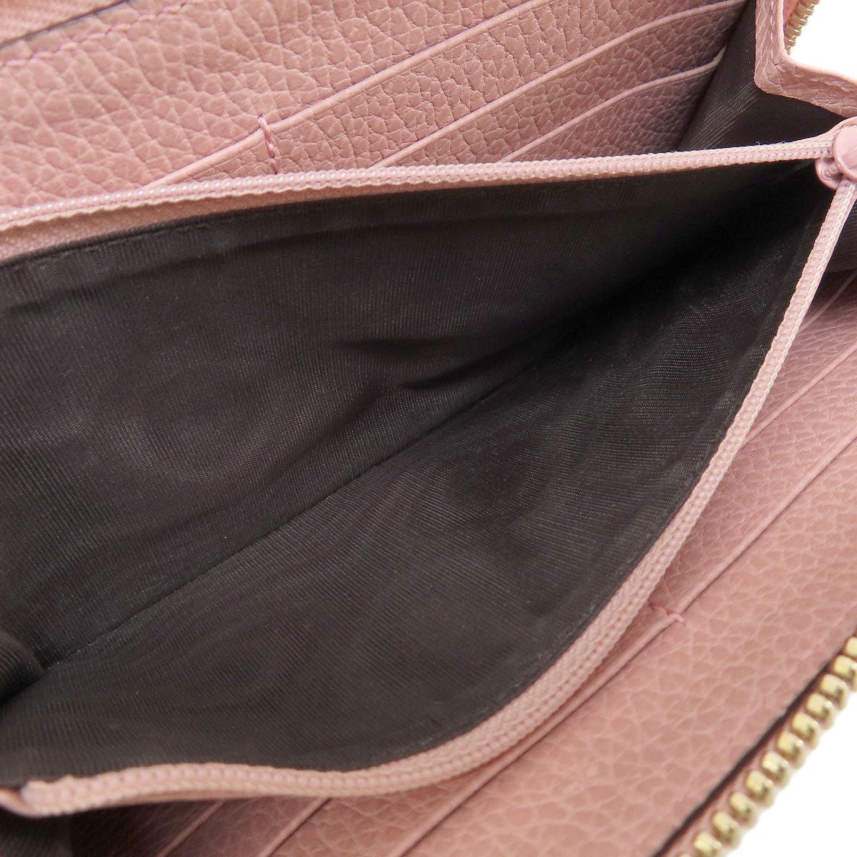 GUCCI Long Wallet Purse 449347 leather pink Interlocking G