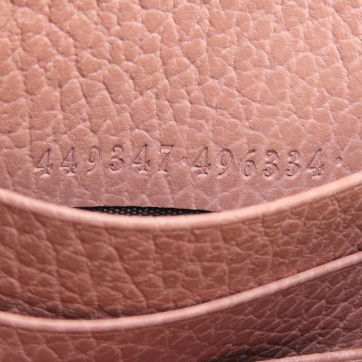 GUCCI Long Wallet Purse 449347 leather pink Interlocking G