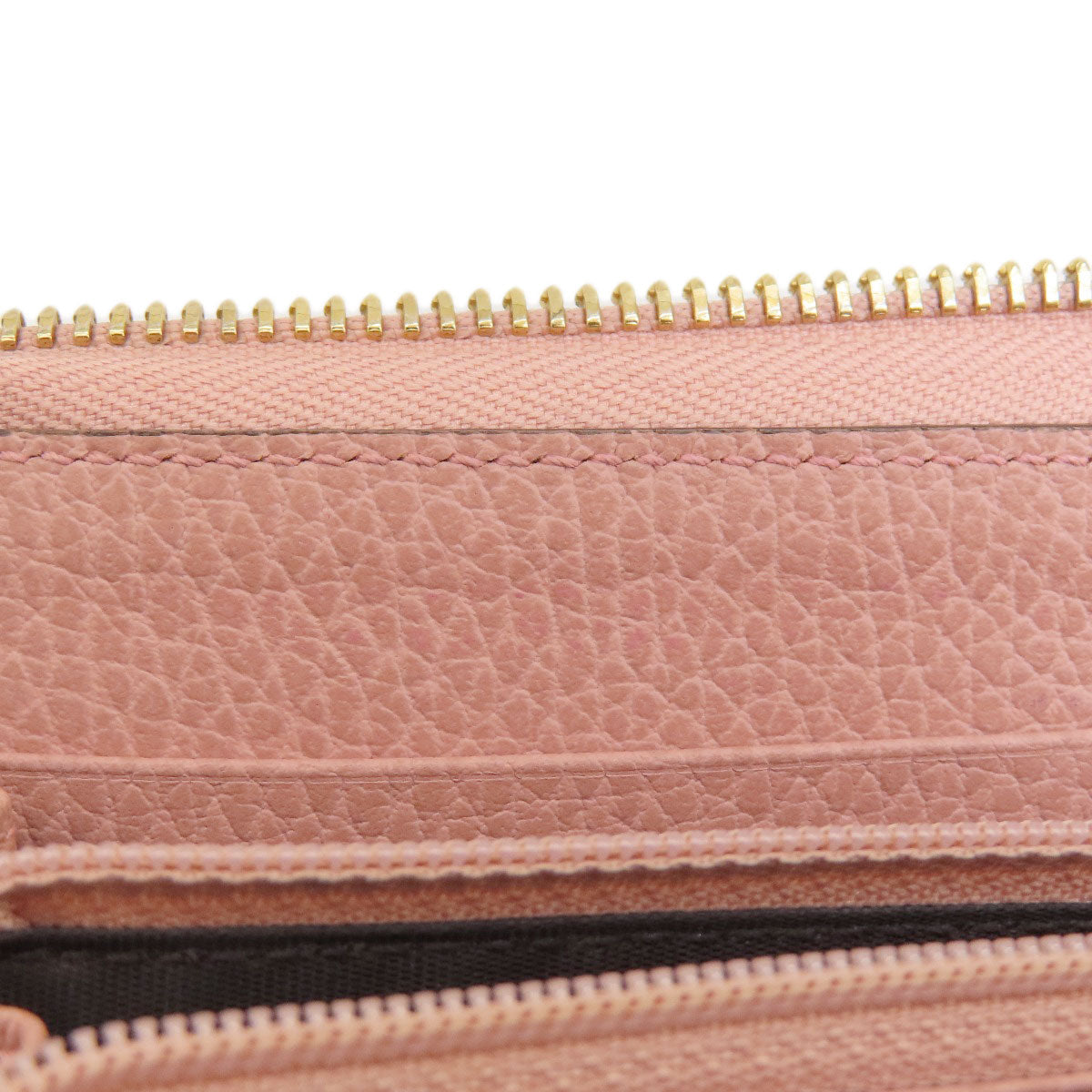 GUCCI Long Wallet Purse 449347 leather pink Interlocking G
