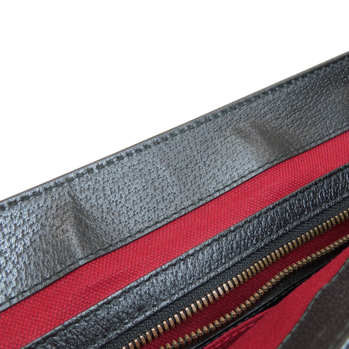 GUCCI Shoulder Bag 450973 leather black Long Shoulder Sherry Line unisex(Unisex) Used