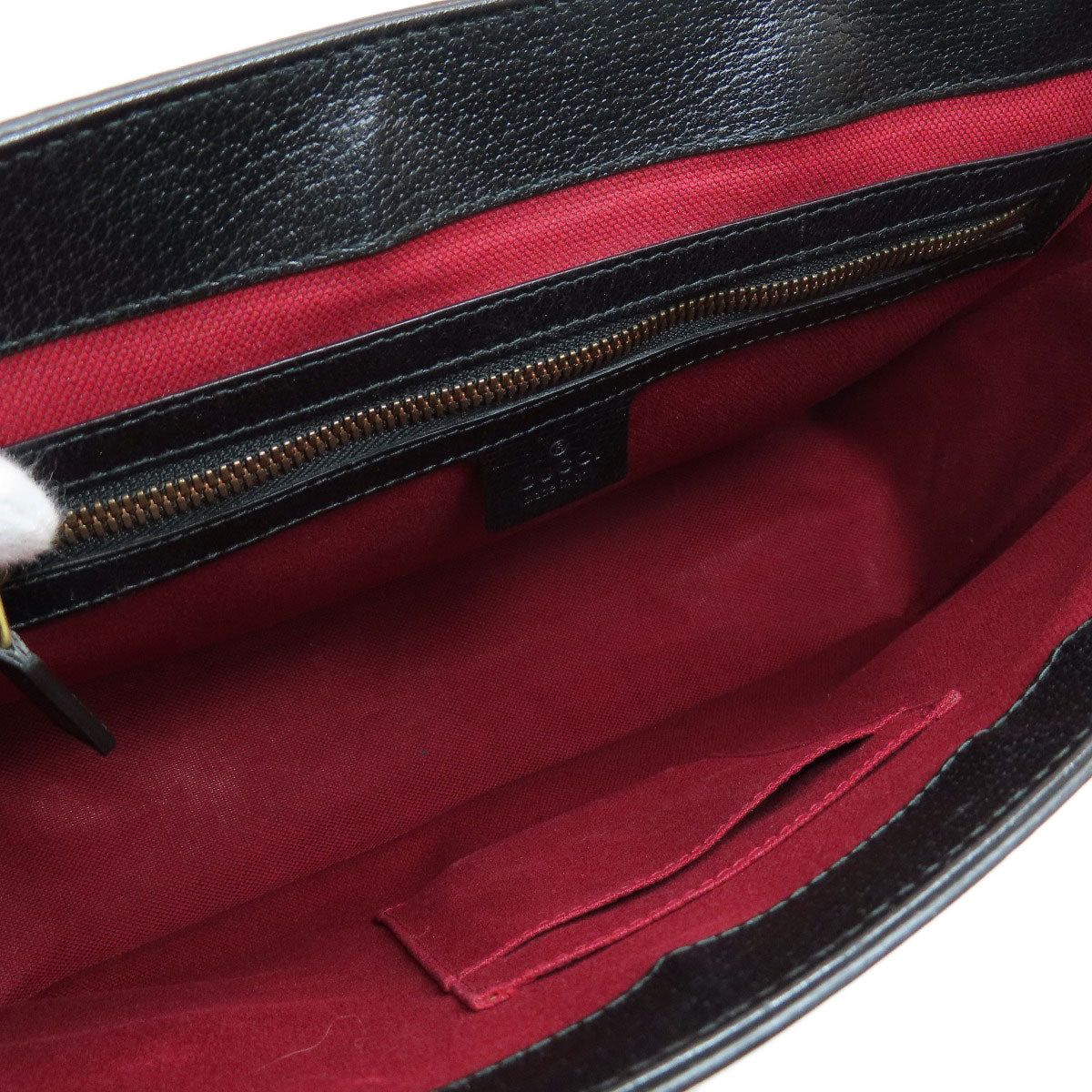 GUCCI Shoulder Bag 450973 leather black Long Shoulder Sherry Line unisex(Unisex) Used