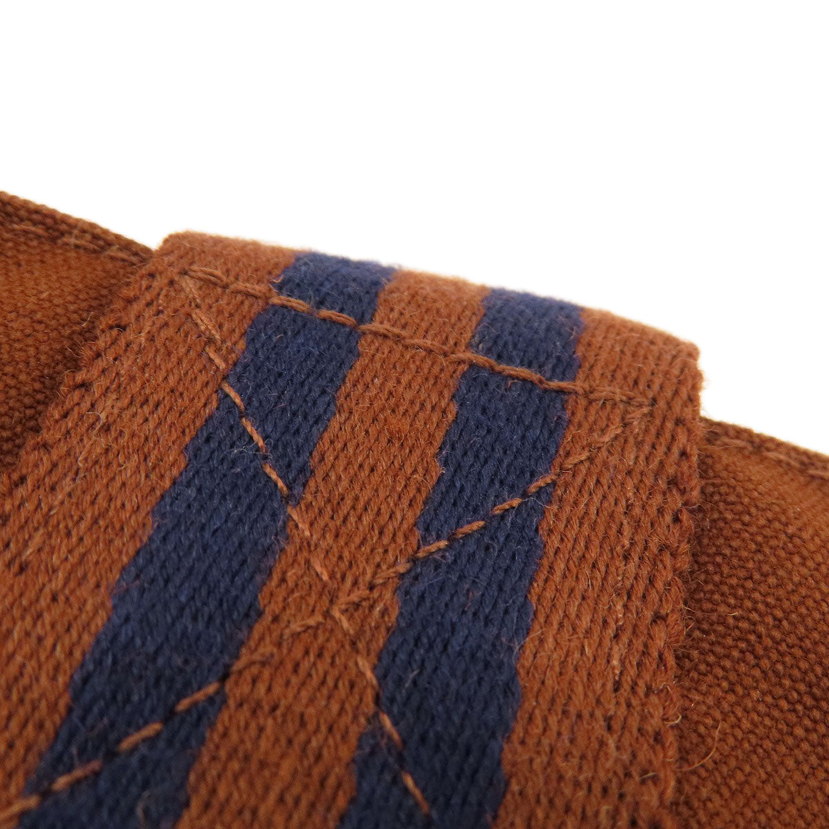 HERMES Handbag canvas Brown Sack Fool Toe PM Women Used