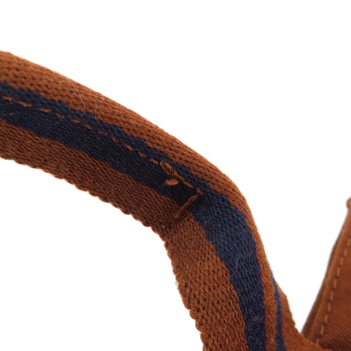 HERMES Handbag canvas Brown Sack Fool Toe PM Women Used