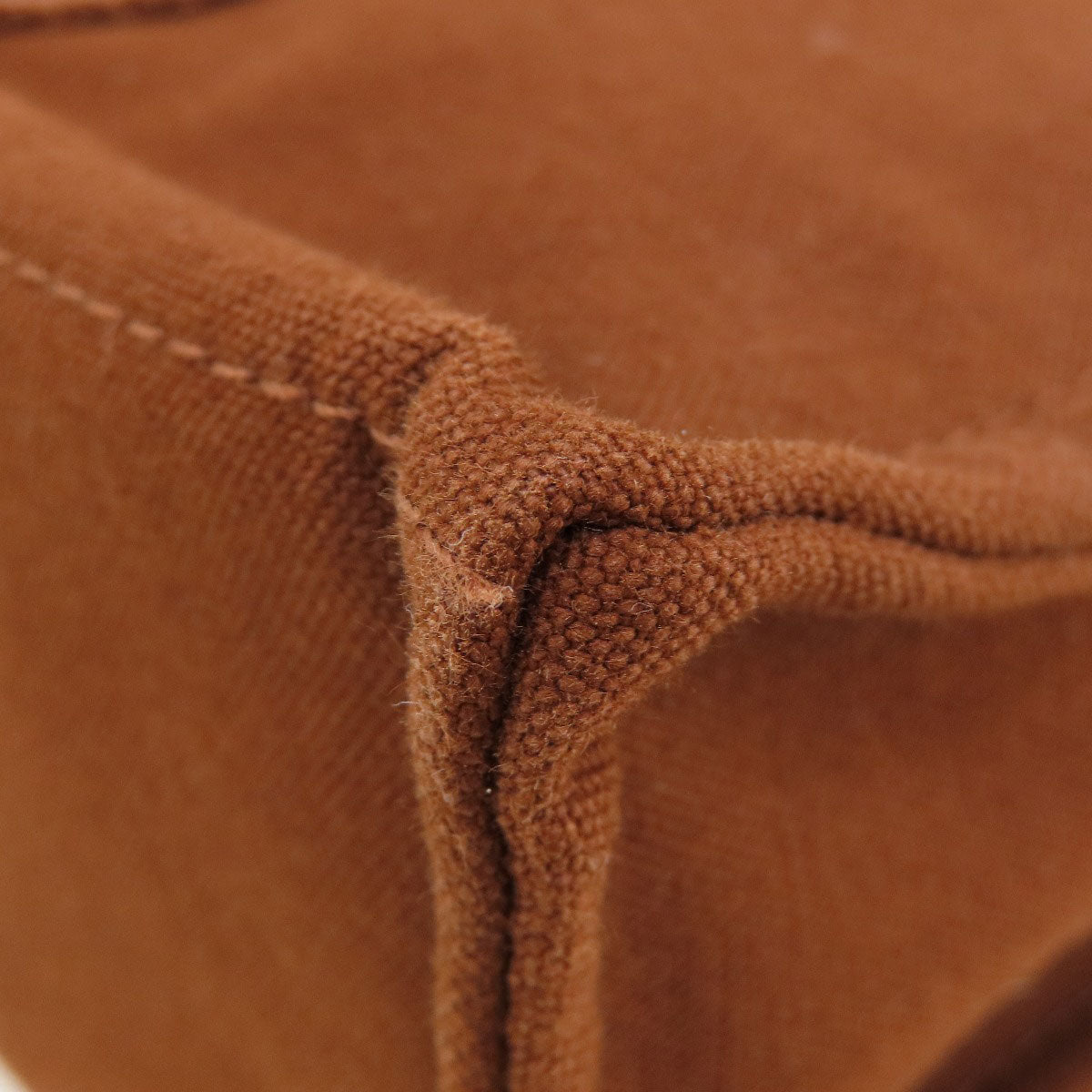 HERMES Handbag canvas Brown Sack Fool Toe PM Women Used