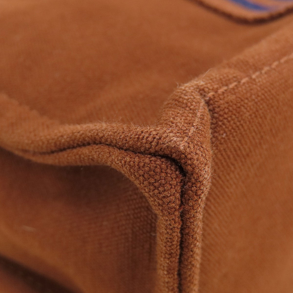 HERMES Handbag canvas Brown Sack Fool Toe PM Women Used