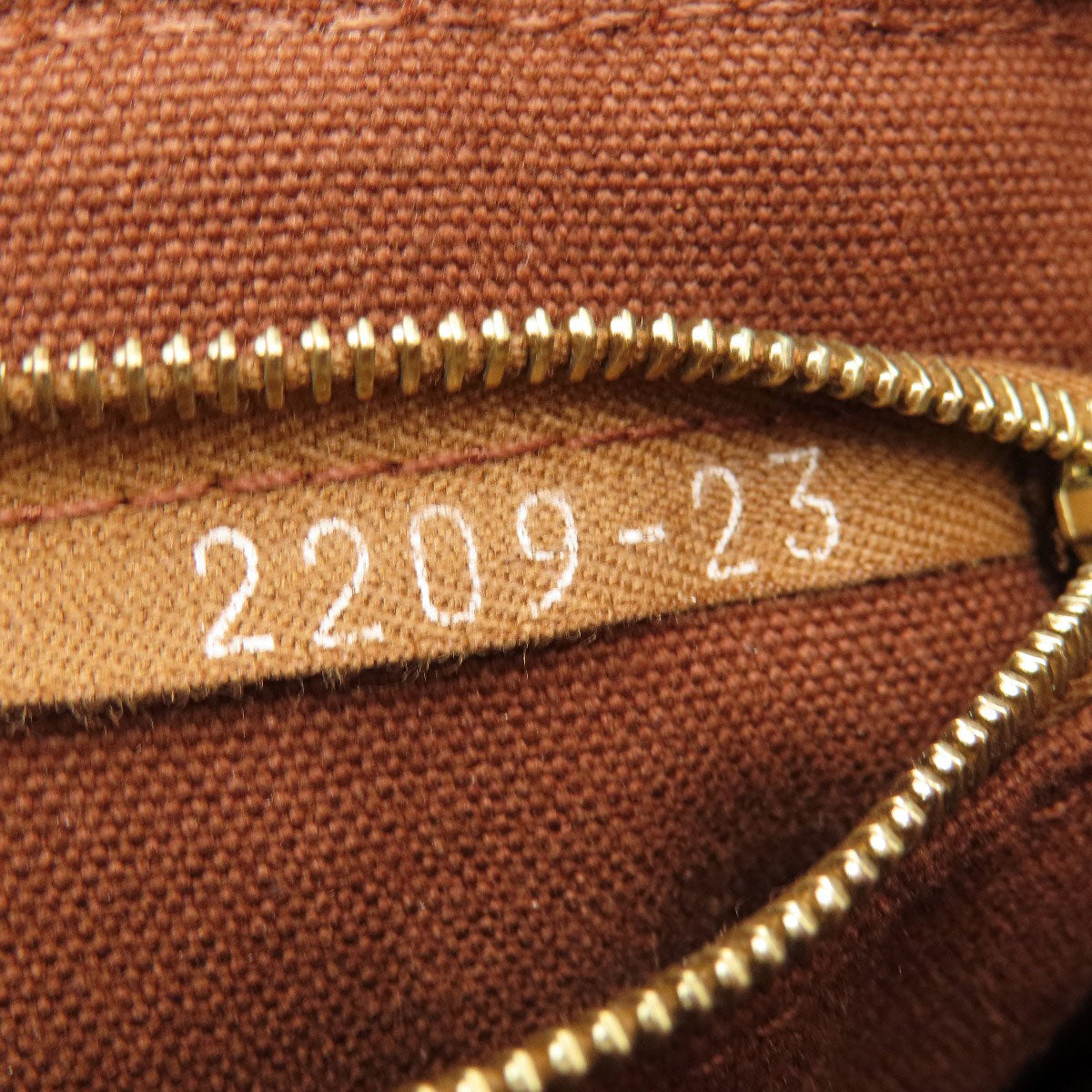 HERMES Handbag canvas Brown Sack Fool Toe PM Women Used