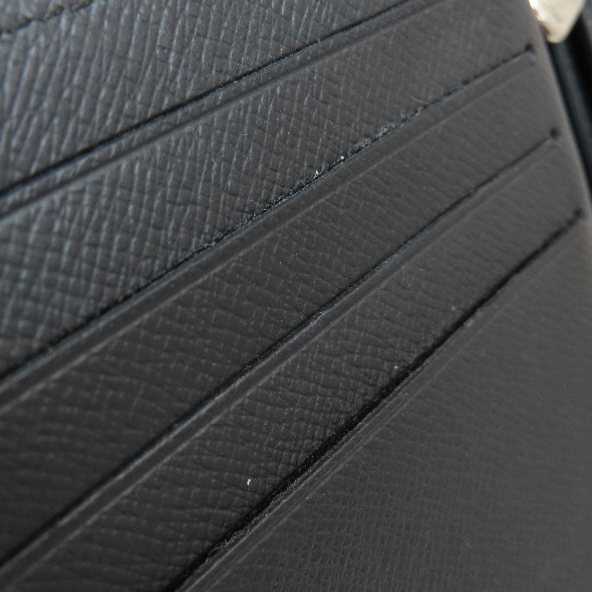 LOUIS VUITTON Bifold Wallet M62045 Taiga Leather black Portefeuille Amerigo NM mens Used