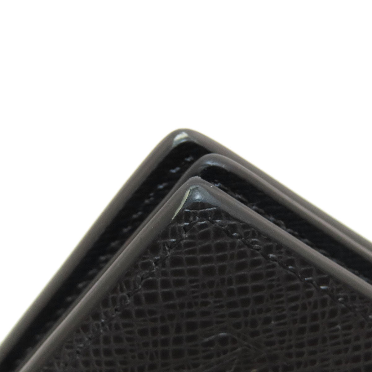 LOUIS VUITTON Bifold Wallet M62045 Taiga Leather black Portefeuille Amerigo NM mens Used