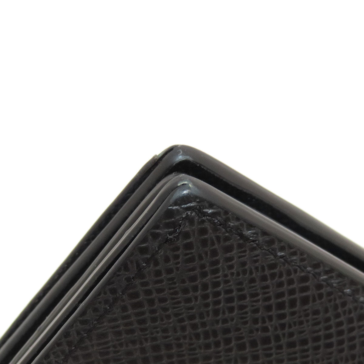 LOUIS VUITTON Bifold Wallet M62045 Taiga Leather black Portefeuille Amerigo NM mens Used