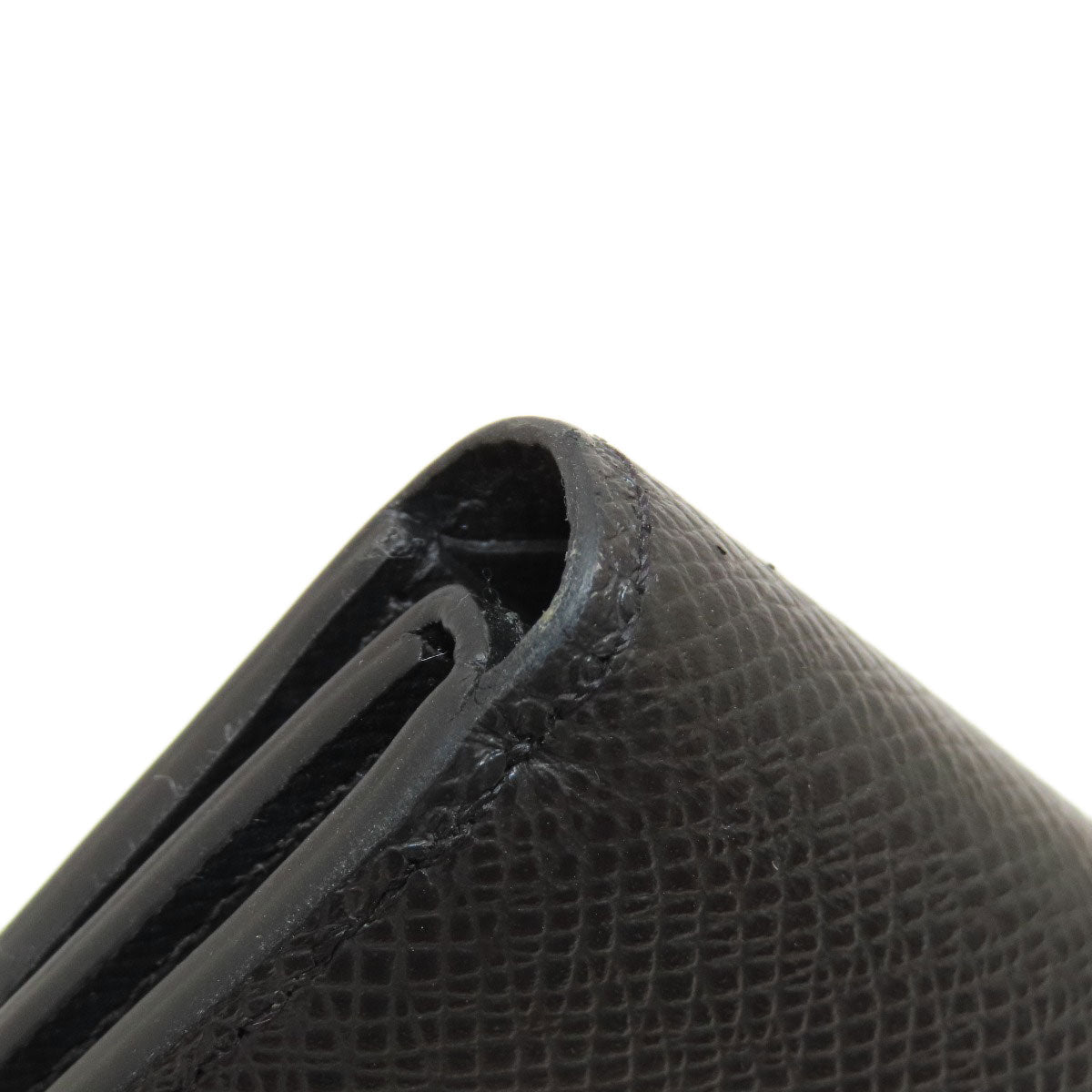 LOUIS VUITTON Bifold Wallet M62045 Taiga Leather black Portefeuille Amerigo NM mens Used