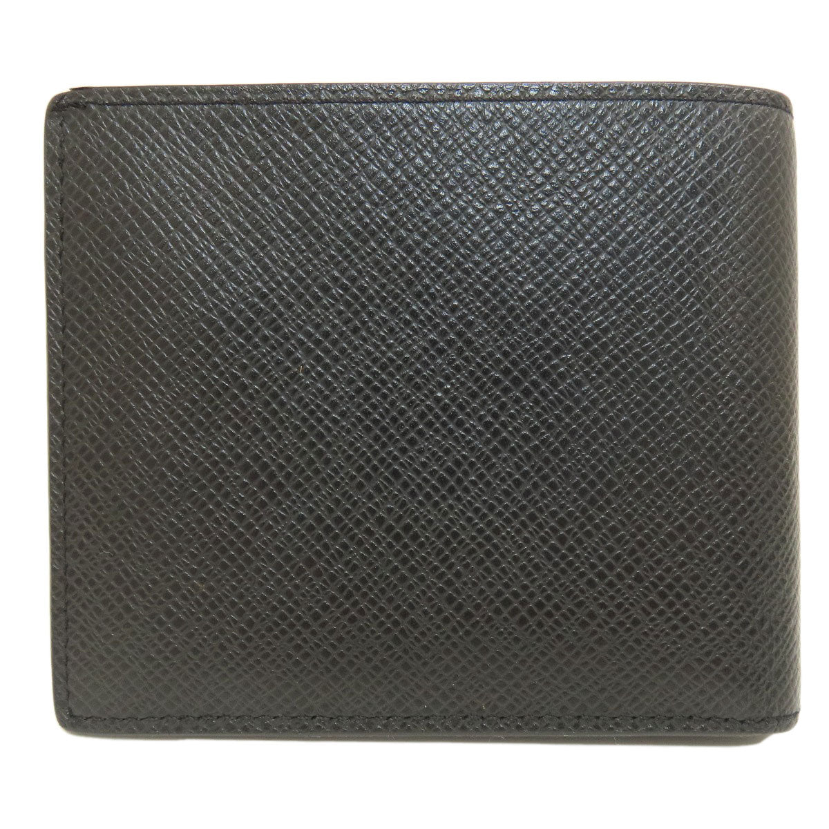 LOUIS VUITTON Bifold Wallet M62045 Taiga Leather black Portefeuille Amerigo NM mens Used