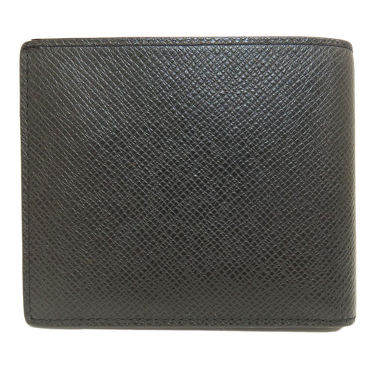 LOUIS VUITTON Bifold Wallet M62045 Taiga Leather black Portefeuille Amerigo NM mens Used