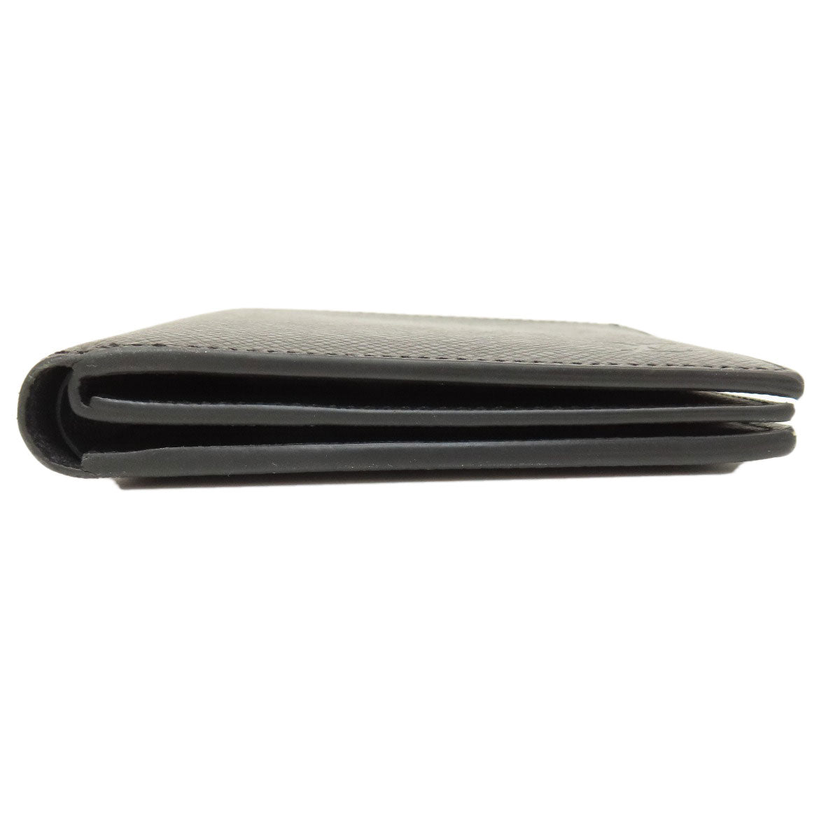 LOUIS VUITTON Bifold Wallet M62045 Taiga Leather black Portefeuille Amerigo NM mens Used