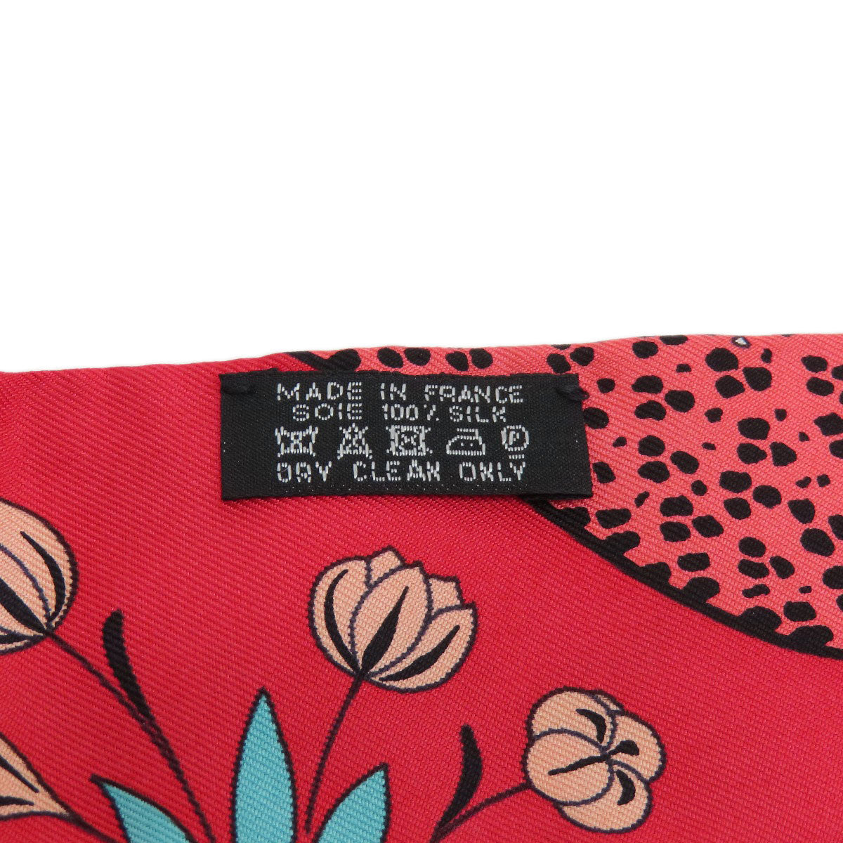 HERMES scarf silk Red Twilly Women Used