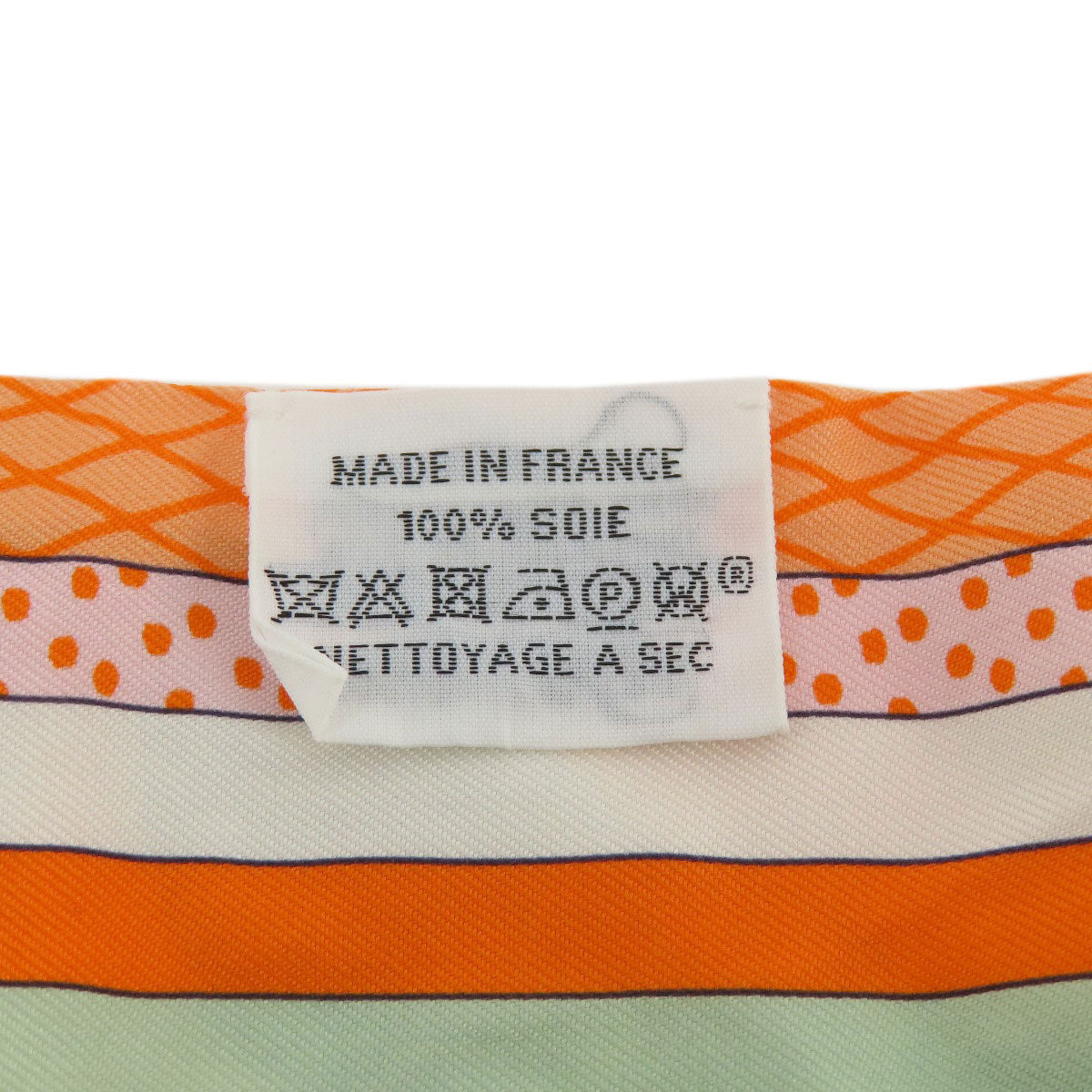 HERMES scarf silk Orange Twilly Women Used