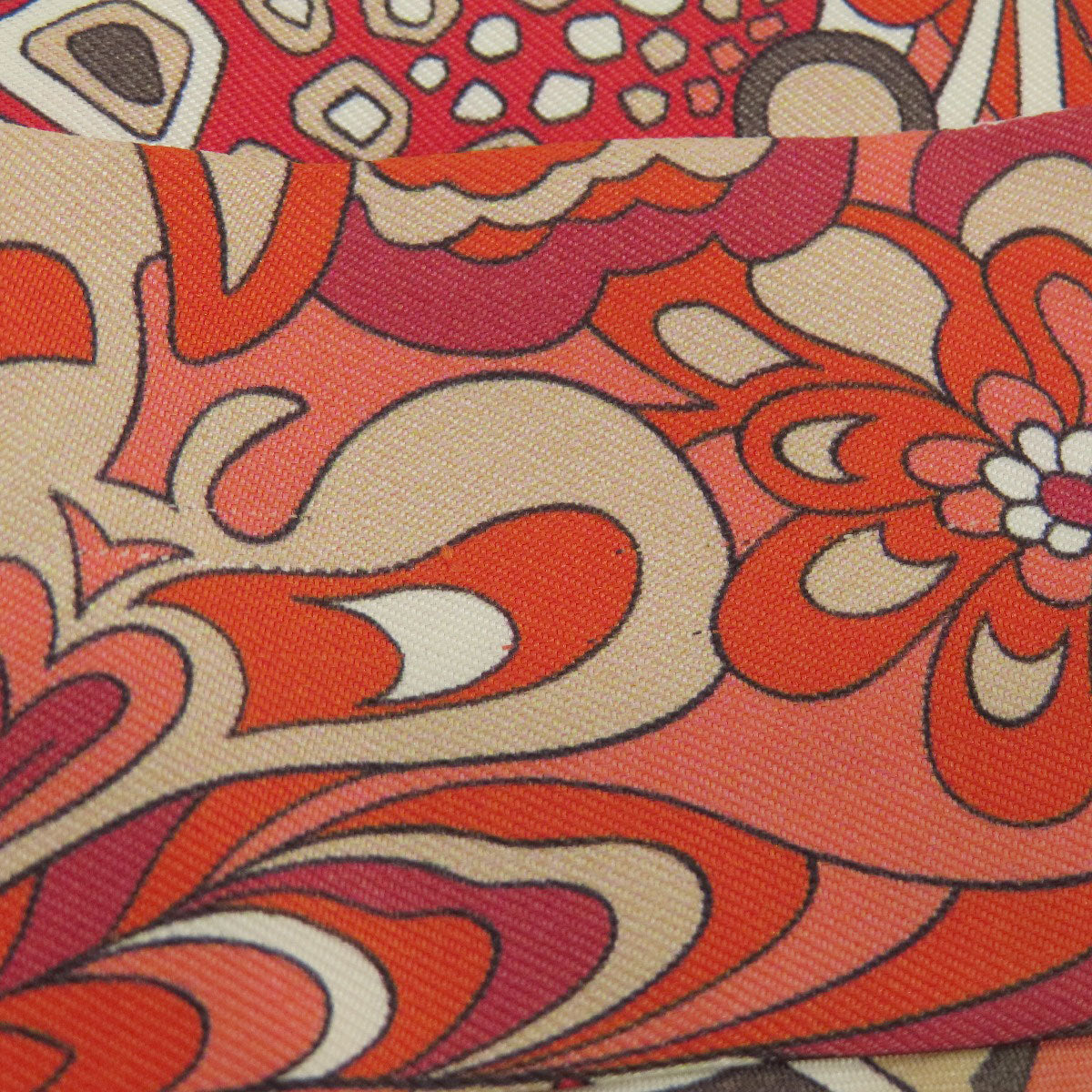 HERMES scarf silk Red Twilly Women Used