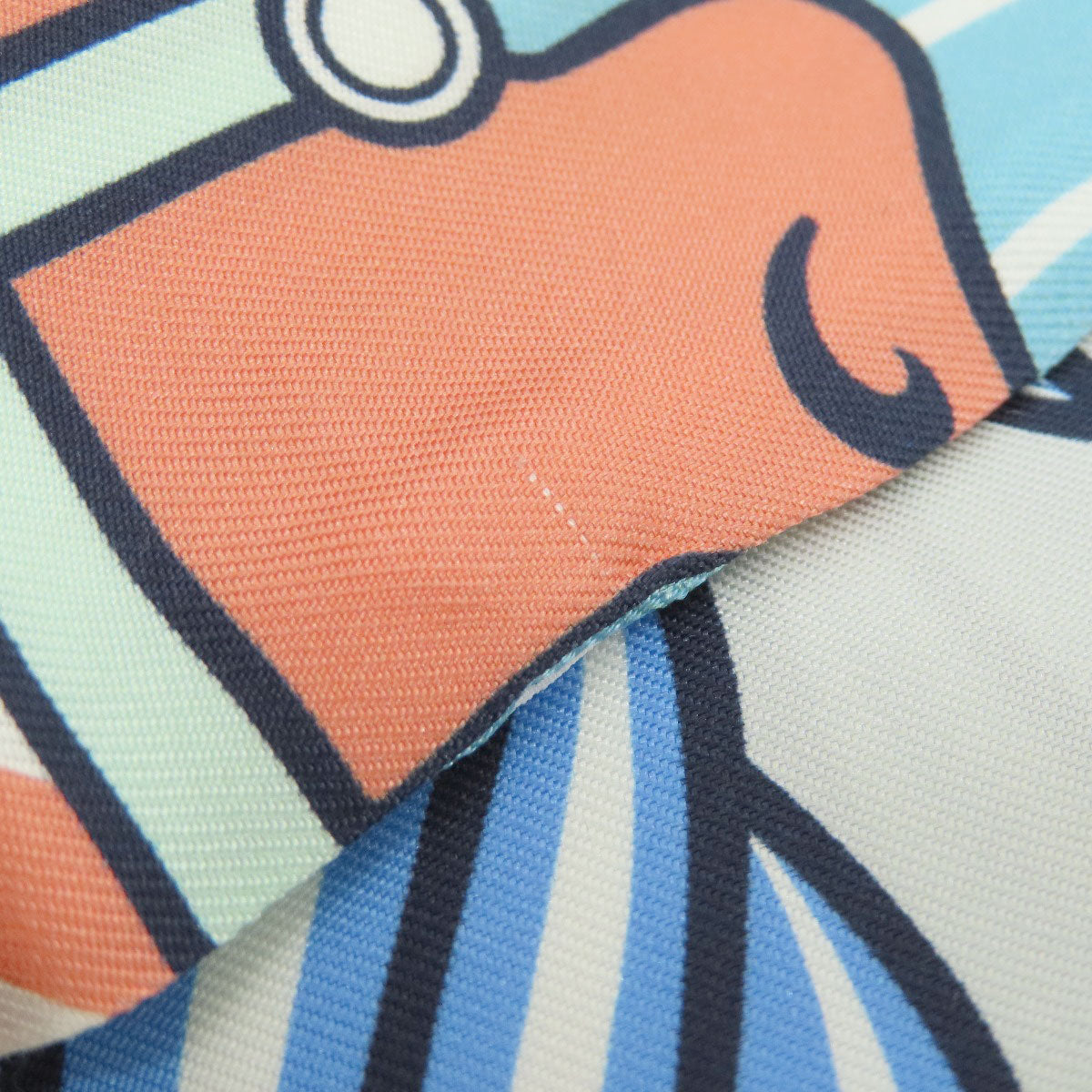 HERMES scarf silk blue Twilly Women Used