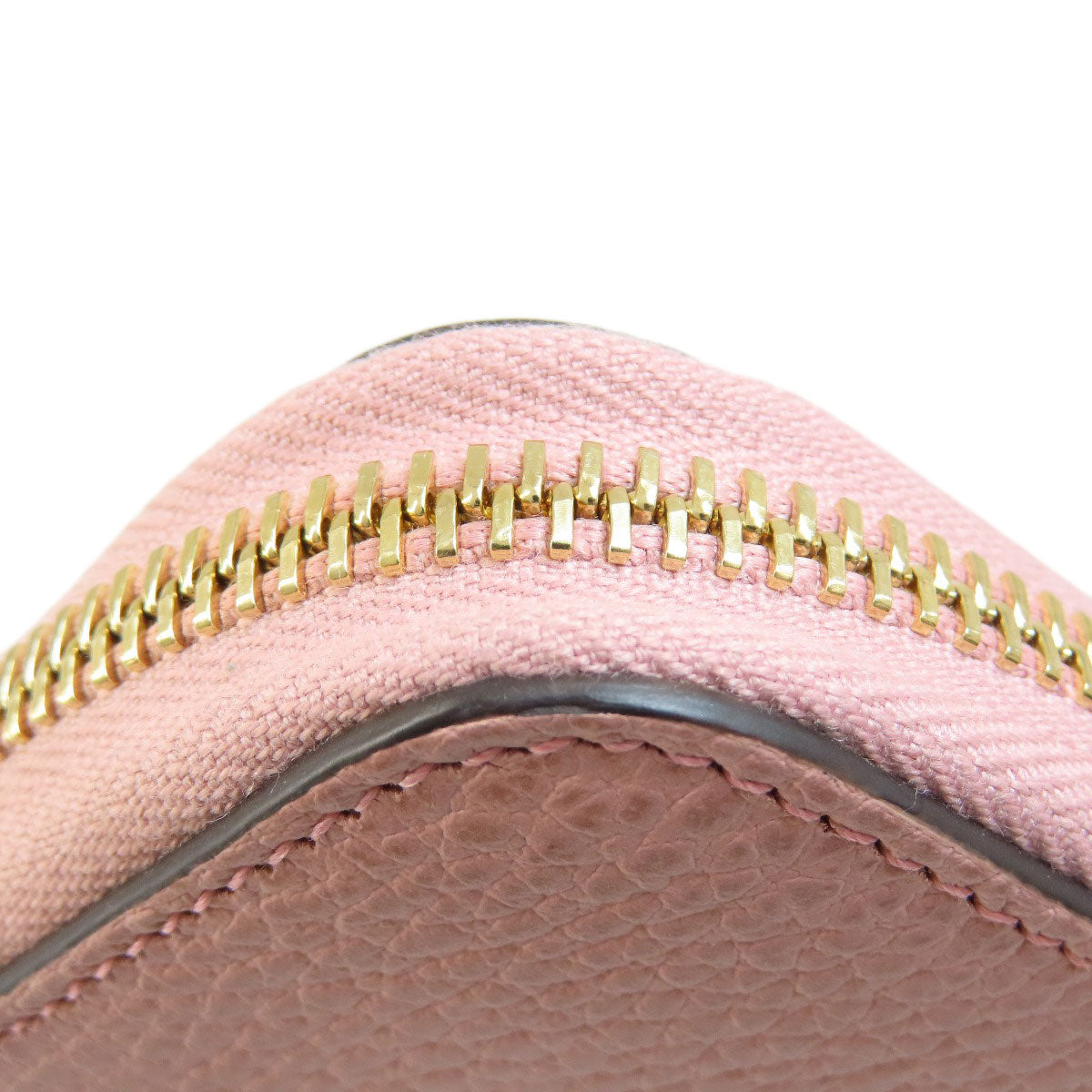 GUCCI Long Wallet Purse 449347 leather pink Interlocking G outlet