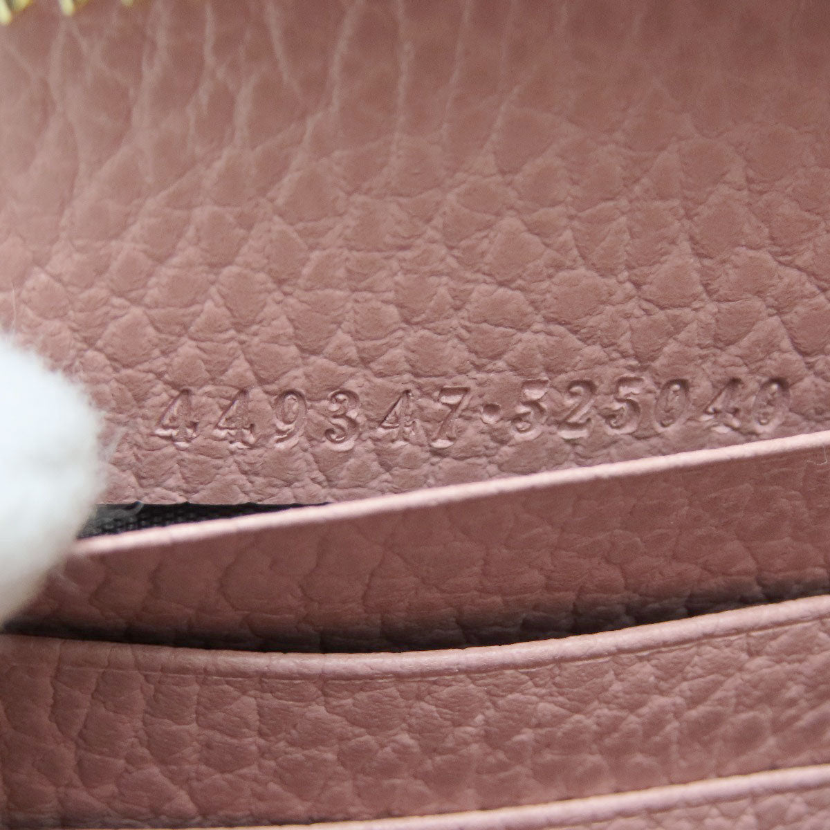 GUCCI Long Wallet Purse 449347 leather pink Interlocking G outlet