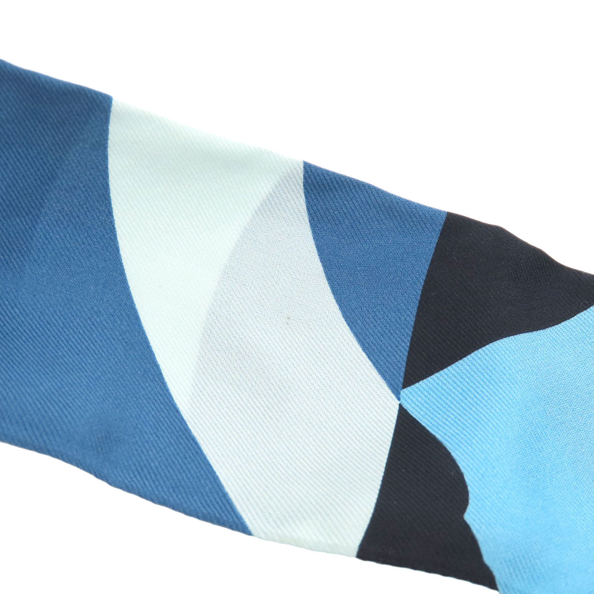 HERMES scarf silk blue Twilly Women Used