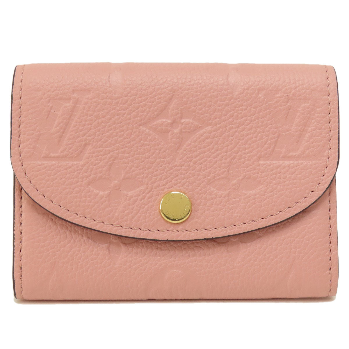 LOUIS VUITTON Coin case M81520 Ann Platt pink Portomone Rosali Rose Poodle Women Used