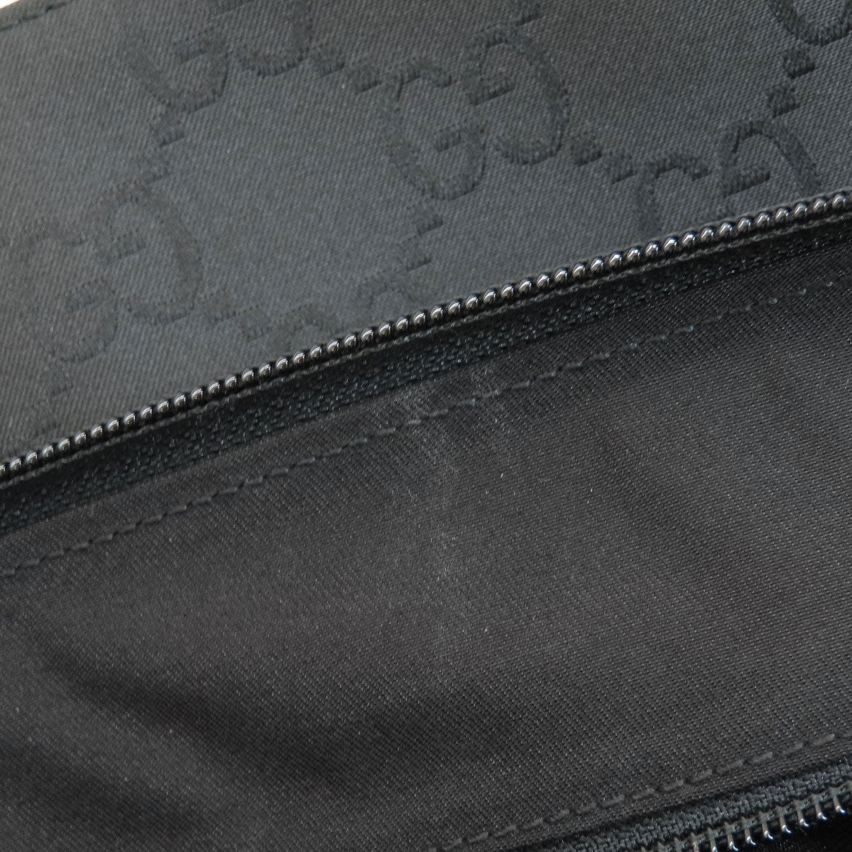 GUCCI Handbag 190630 Nylon canvas black Briefcase GG Outlet Women Used