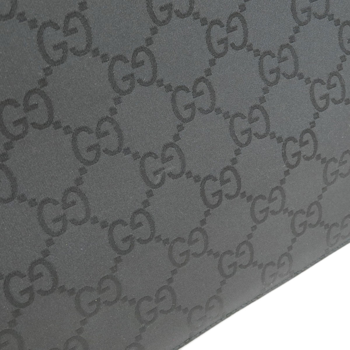GUCCI Handbag 190630 Nylon canvas black Briefcase GG Outlet Women Used